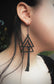 Tesselate Earrings | Geometric Wood + Coyote Bone Earrings